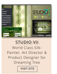 STUDIO VII World Class Silk-Painter, Art Director & Product Designer for Dreaming Tree VISIT SITE VISIT SITE